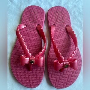 Kate Spade Pink Bow Flipflops